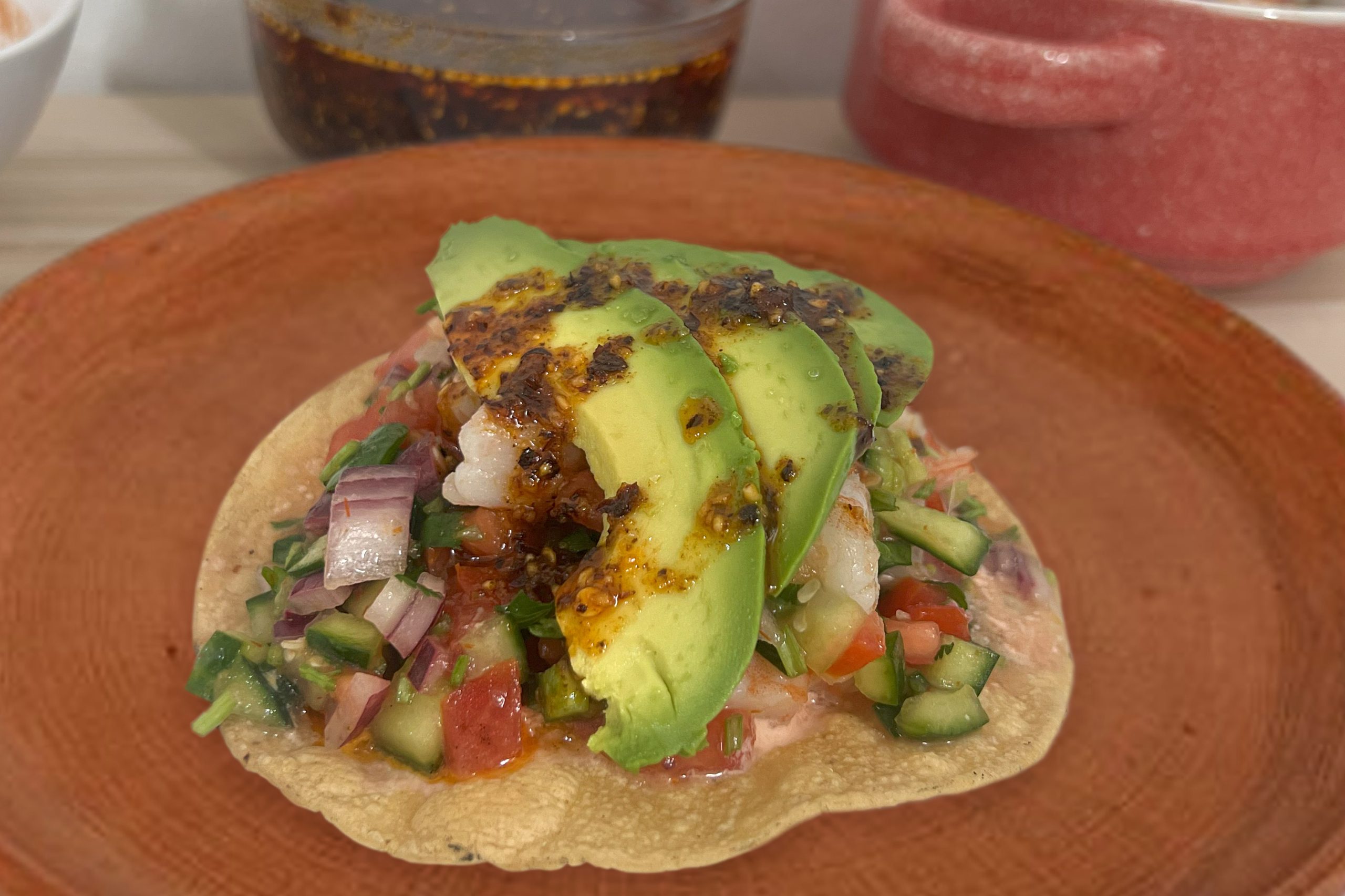 Tostada Ceviche Acapulco - La Tortilleria